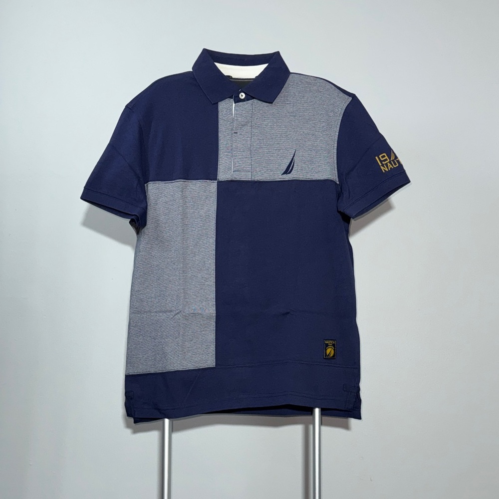 Nautica Men's Navy Blue Polo Shirt Size M